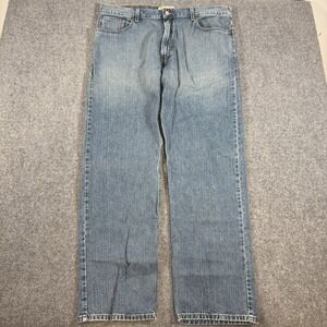 Levi's 505 Jeans Mens 40x32‎ Blue Regular Fit Straight Medium Wash Denim Y2K